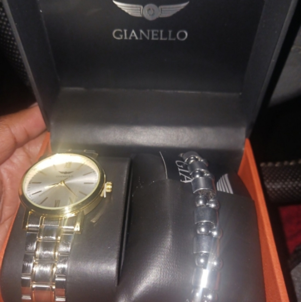 Mens Watch And Bracelet Set